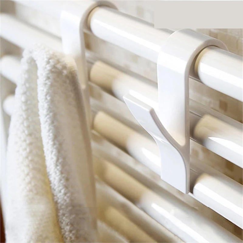Towel Hooks, Towel Hooks 50pcs Multi-Purpose Radiator Hangers for Heated Coat Clothes Scarf Rack Bath Wall Hook - Image 3