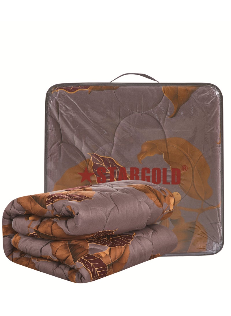 ستارجولد لحاف مطبوع فائق النعومة، طقم 6 قطع، قماش ميكروفايبر عالي الجودة، تصميم أنيق ومتميز، متين، مثالي لغرفة النوم المنزلية مقاس 240×220 سم - Image 3