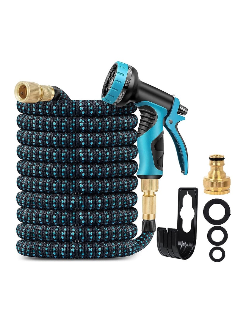 Cool Baby Style COOLBABY Garden Hose Garden Retractable Hose with 3/4&#34;, 1/2 Fitting and 16mm Universal Adapter Garden Hose with 10 Patterns of Water Spray Guns for Garden Garden Watering Car Washing Pet Bath  - Image 1