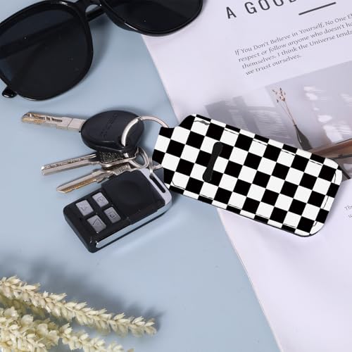 WXCYDG Checkered Chapstick Holder Keychain,Chapsticks Lip Balm Holder Key Chain,Lip Balm Keychain Holder with Clip - Image 5