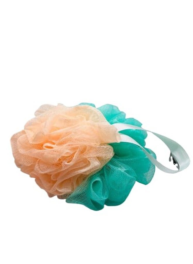 RAPIDO Dual-Colour Bath Loofah | Bath Loofah Sponge Scrubber | Premium Mesh Sponge Set (Turquise, Pack of 2) - Image 2