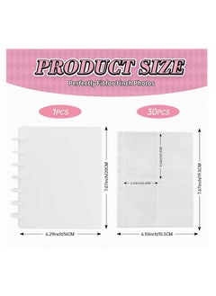 SYOSI Kpop Photocard Binder 3 Inch Photocard Holder Book Sleeves with 30Pcs Inner Pages A5 Idol Business Card Collect 2×3 Polaroid Photo Album  - Image 5