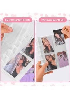 SYOSI Kpop Photocard Binder 3 Inch Photocard Holder Book Sleeves with 30Pcs Inner Pages A5 Idol Business Card Collect 2×3 Polaroid Photo Album  - Image 2