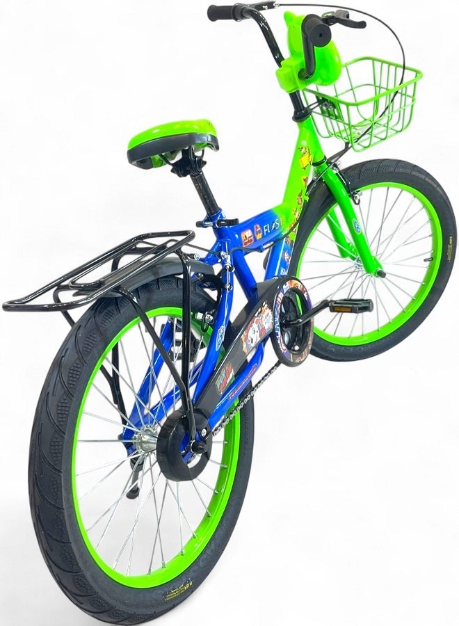 فلاش دراجة اطفال ولادي فيها اصوات وانوار من فلاش - لون اخضر - مقاس 20 من 8 سنوات ل12 سنوات - الوكيل الرسمية في مصر المنتج GTG TOYS - Image 3