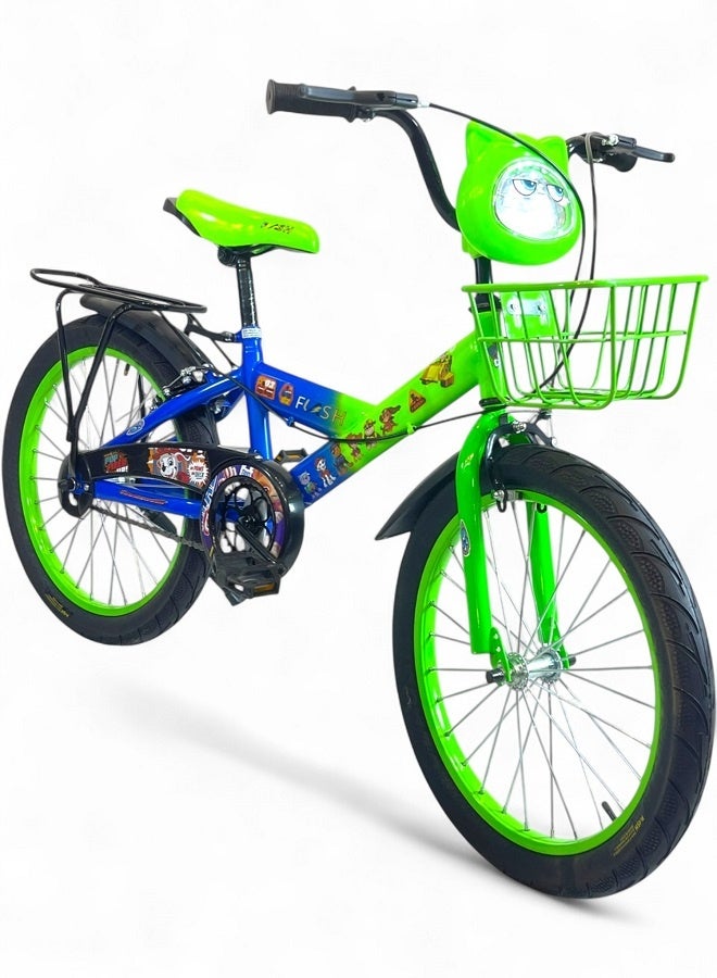 فلاش دراجة اطفال ولادي فيها اصوات وانوار من فلاش - لون اخضر - مقاس 20 من 8 سنوات ل12 سنوات - الوكيل الرسمية في مصر المنتج GTG TOYS - Image 1