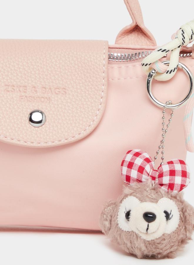 Styli Push Lock Handbag with Drop Detail - Image 2