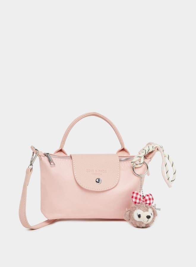 Styli Push Lock Handbag with Drop Detail - Image 1