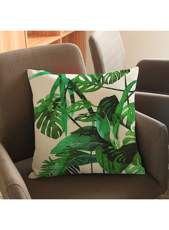 NIBEMINENT Tropical Plants Printed Decorative Cushion Cover Multicolour - Image 1