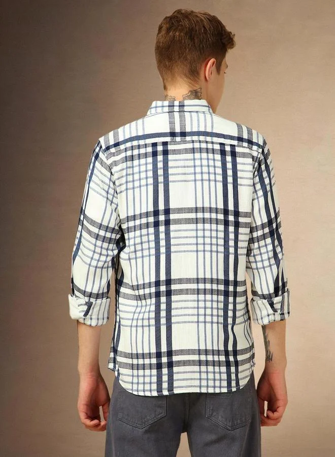 Dennis Lingo Dennis Lingo Checked Button-Down Casual Shirt