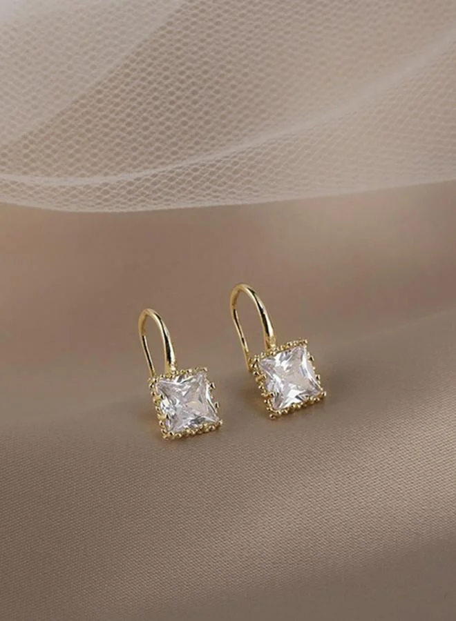 تايك تو أقراط متدلية مربعة مزينة