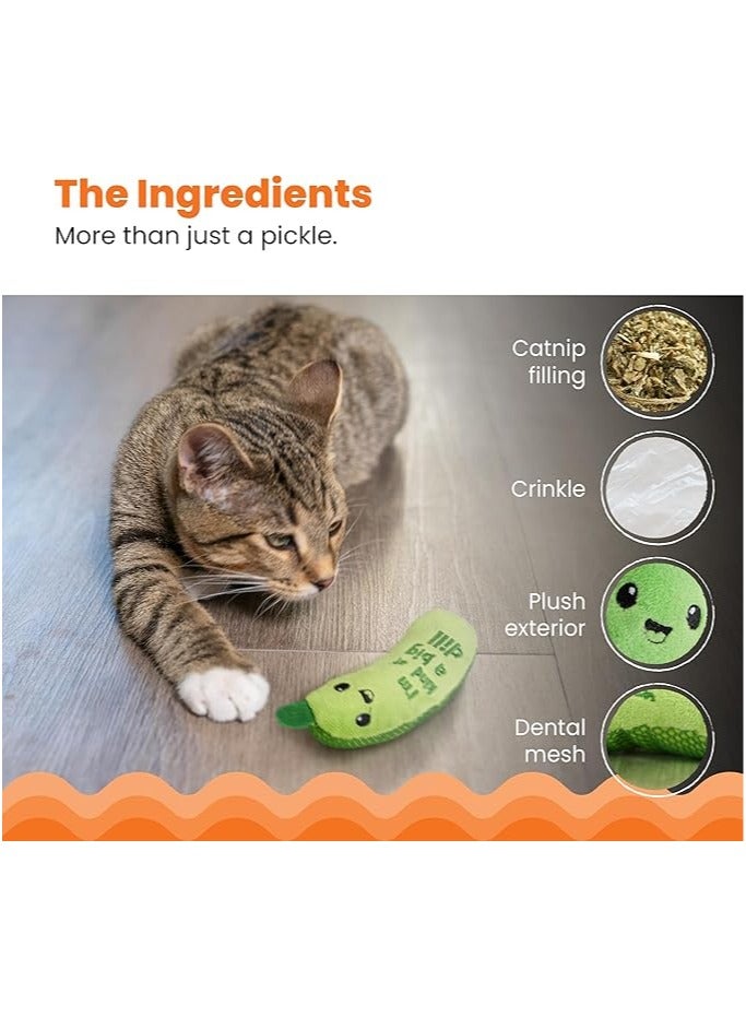 general Crunchy Pickle Kicker Dental Catnip Cat Toy - Image 4