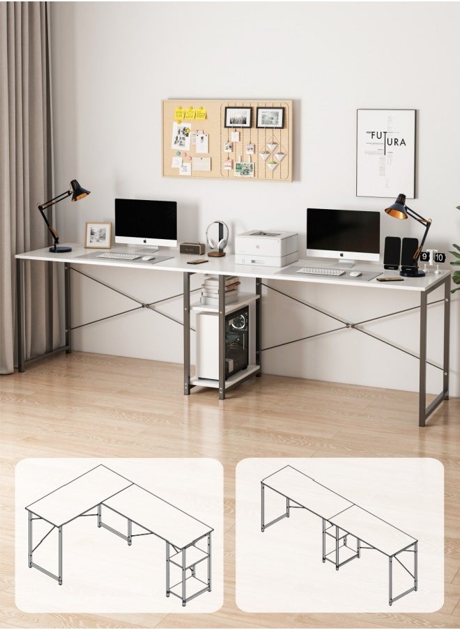 Harlan - L-Shaped Desk Computer Corner Table Study Desk Home Office Workstation Modern Simple Style Writing Desk Table - Image 1
