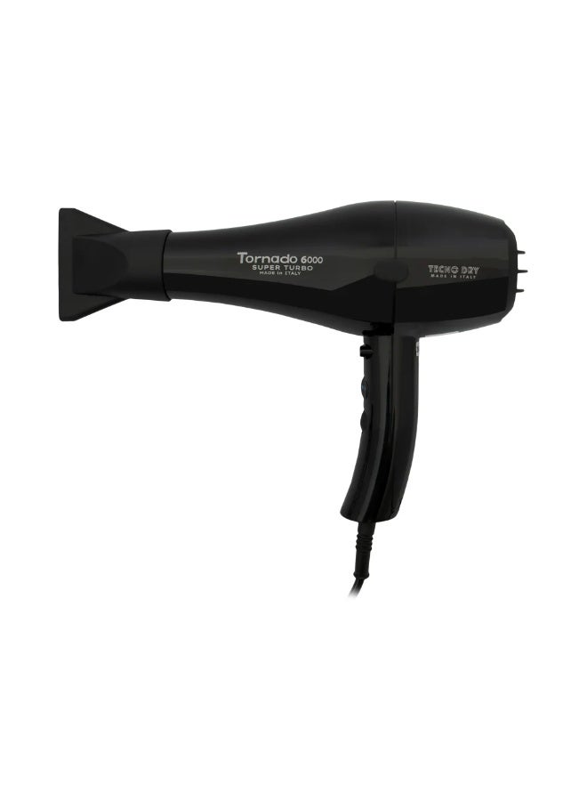 تكنو دراي  مجفف شعر ذو اللون الاسود سوبر تربو 6000 - Image 1
