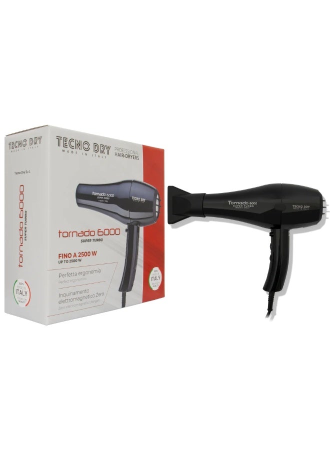 تكنو دراي  مجفف شعر ذو اللون الاسود سوبر تربو 6000 - Image 3