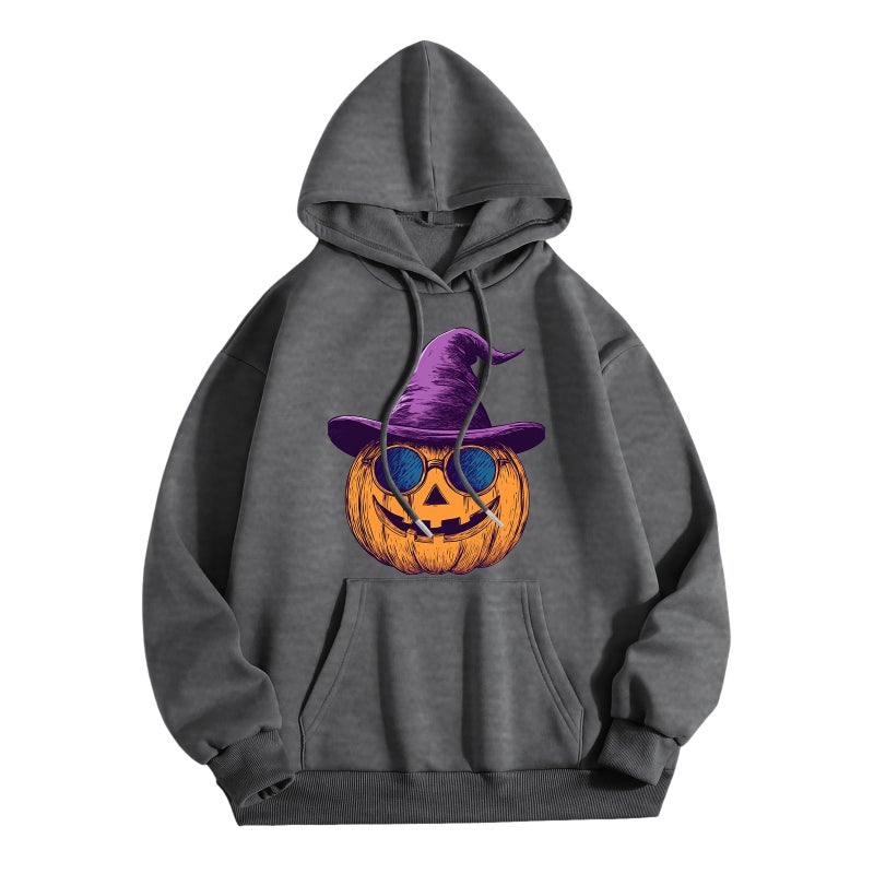 and Halloween Hooded Casual Hoodie Printed New 2024 Autumn and Winter Korean Loose Top for Men and Women - Image 2