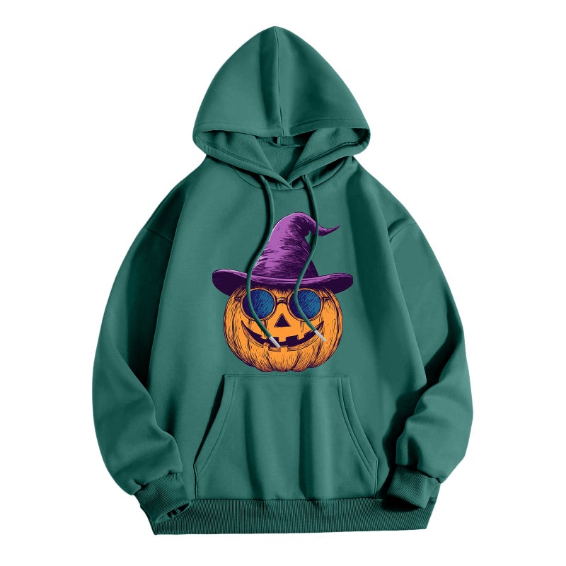 and Halloween Hooded Casual Hoodie Printed New 2024 Autumn and Winter Korean Loose Top for Men and Women - Image 1