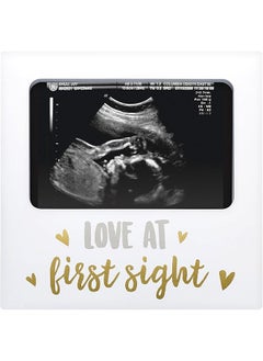 pearhead Tiny Ideas Love At First Sight Sonogram Keepsake Photo Frame Ultrasound Photo Frame For Baby Girl Or Baby Boy  - Image 1