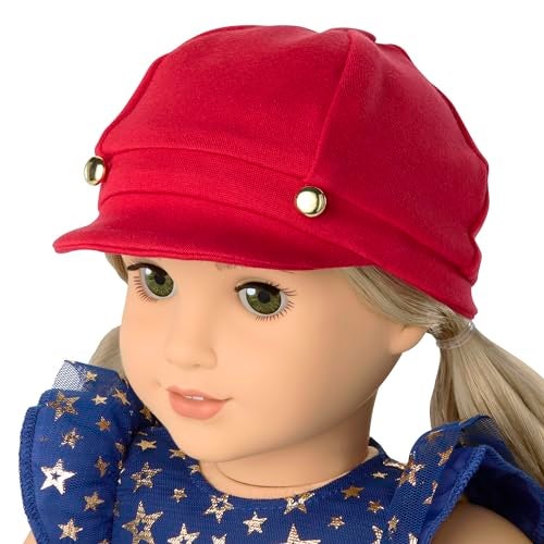 American Girl Team AG Navy Dress Set 18 inch Doll Clothes with Hat and Boots, Red, White, and Blue, 5 pcs, Ages 6+ - Image 4