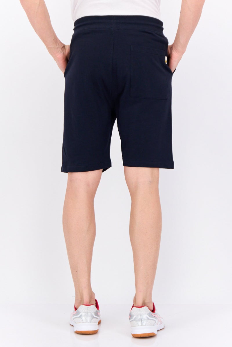 Gazzarrini شورتات أساسية للرجال بشعار العلامة التجارية، كحلي - Image 3