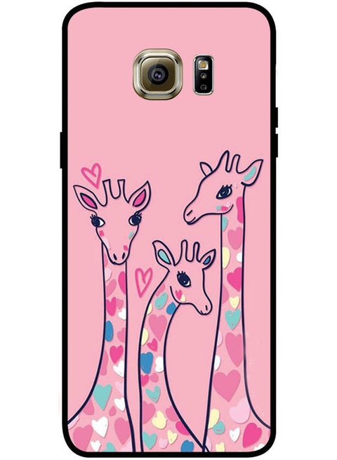 Protective Case Cover For Samsung Galaxy S6 Edge Smart Series Printed Protective Case Cover for Samsung S6 Edge Three Girrafe
