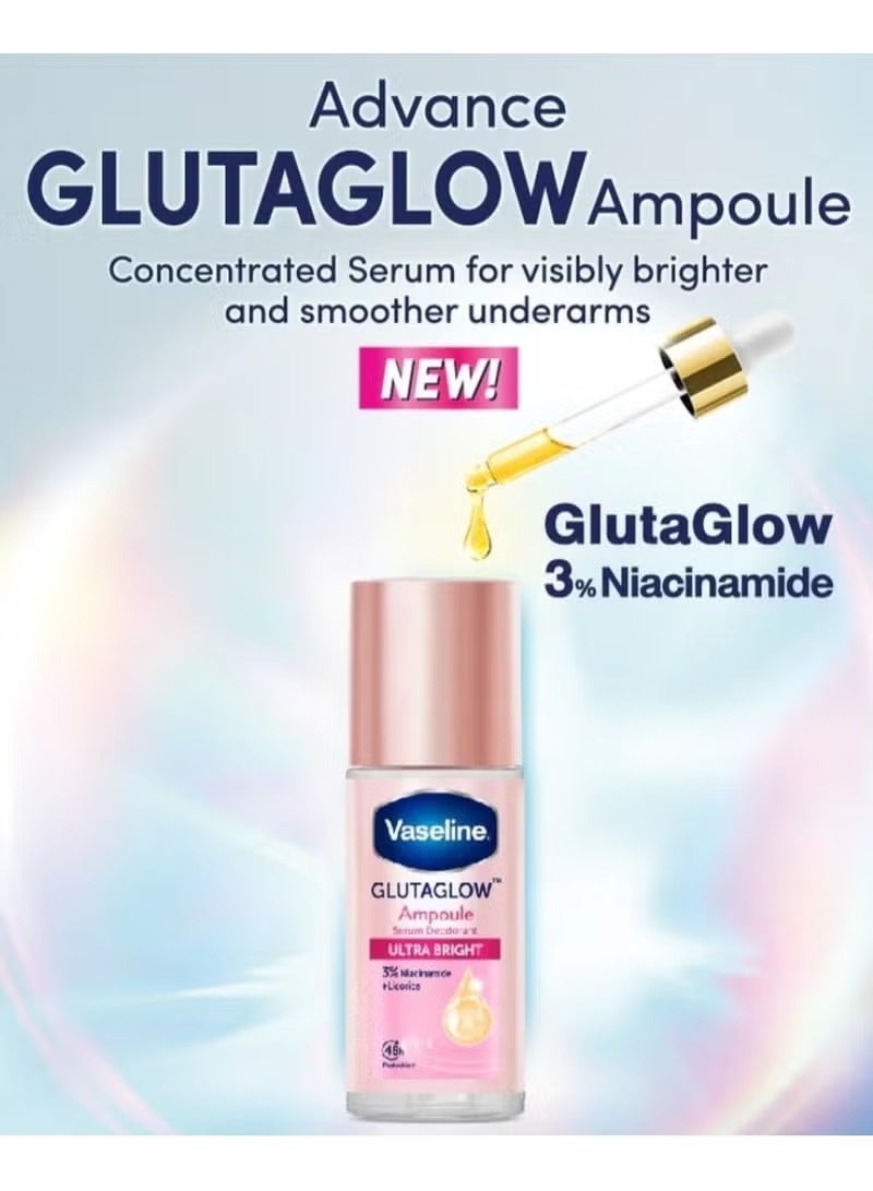 Vaseline GlutaGlow Ampoule Serum Deodorant Ultra-Bright (45 ml) - Image 3