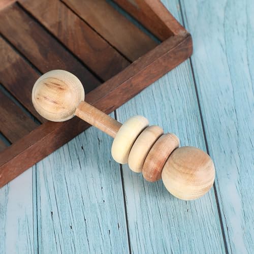 Babbles Neem Wood Teethers for Babies | Wooden Teethers for 6 to 12 Months Baby | Natural and Antibacteria (Rabbit+Turtle+Dumbbell+Micky) - Image 5