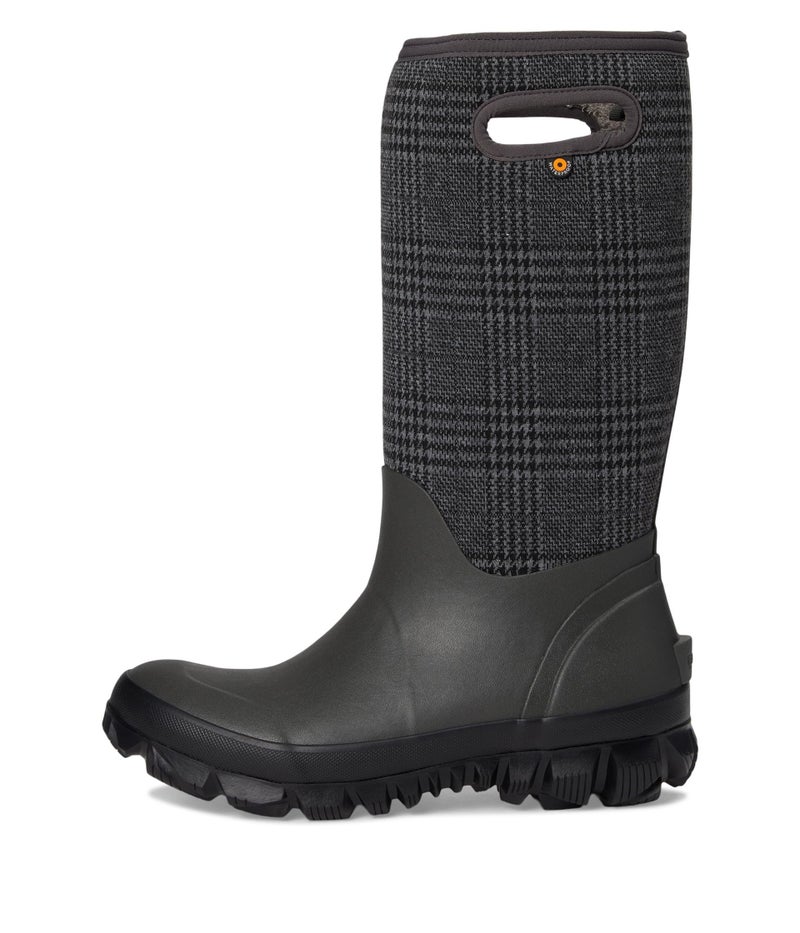 Bogs Women's Whiteout Plaid Snow Boot, Cement Multi, 7 - Image 4