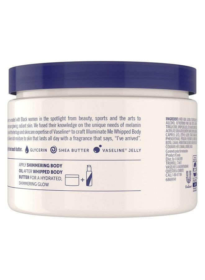 فازلين لوشن فازلين - زبدة الجسم Illuminate Me، زبدة الشيا المخفوقة التي تم إنشاؤها بالتعاون مع النساء ذوات البشرة السمراء لبشرة مشرقة ومتوهجة، لوشن مرطب للبشرة شديدة الجفاف، معطر، 11 أونصة (عبوة من قطعتين) - Image 3