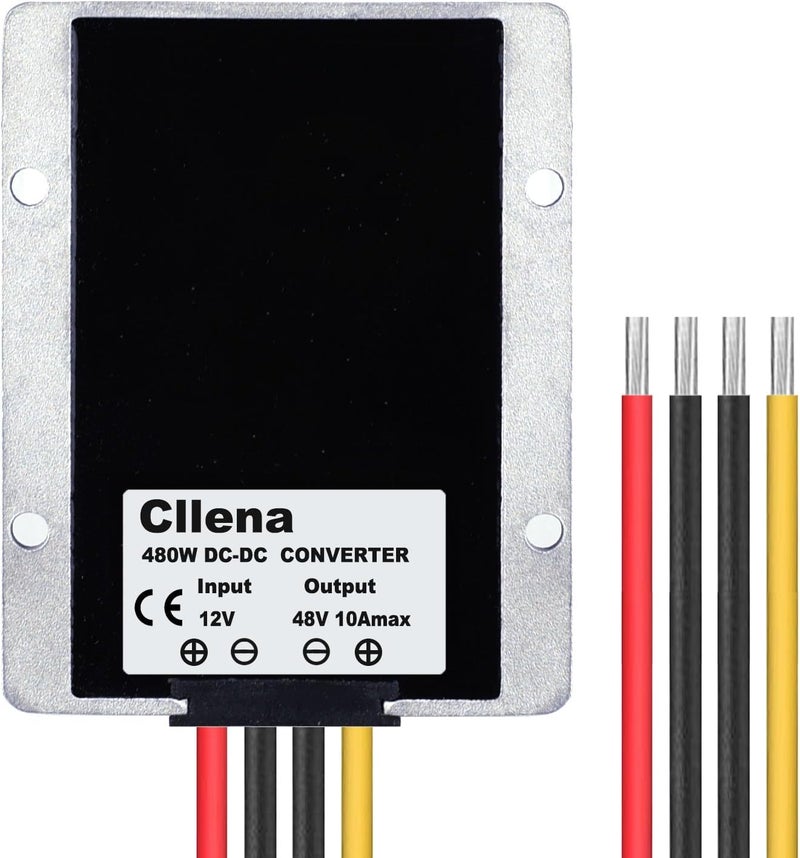 Cllena DC/DC 12V to 48V Boost Converter 10A 480W Step Up Voltage Regulator Module Car Power Supply Voltage Transformer (Input 10V-16V) - Image 4