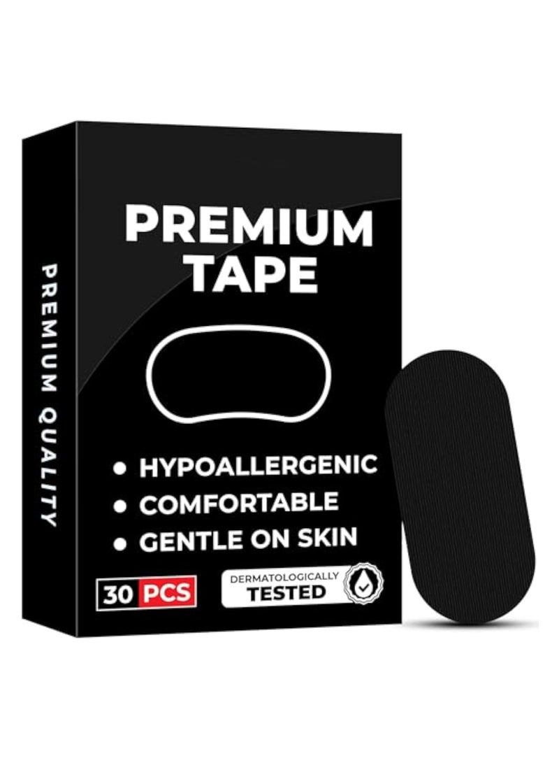 30Pcs Pack Sleep Tape Patch, Hypoallergenic Breathable Tape, Closed Mouth Patch, Breathing Patch, Micropore Tape, Pain Free Removal, Latex Free & Gentle On Skin, Medical Grade No Irritation - Image 1