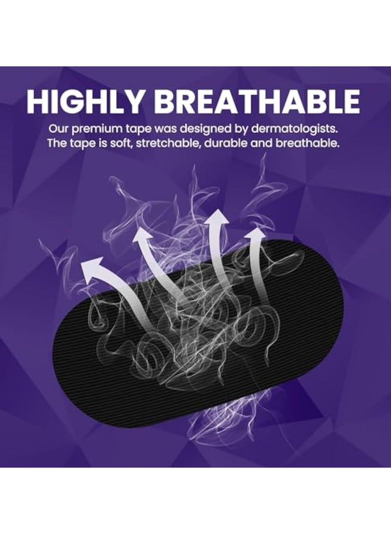 30Pcs Pack Sleep Tape Patch, Hypoallergenic Breathable Tape, Closed Mouth Patch, Breathing Patch, Micropore Tape, Pain Free Removal, Latex Free & Gentle On Skin, Medical Grade No Irritation - Image 2