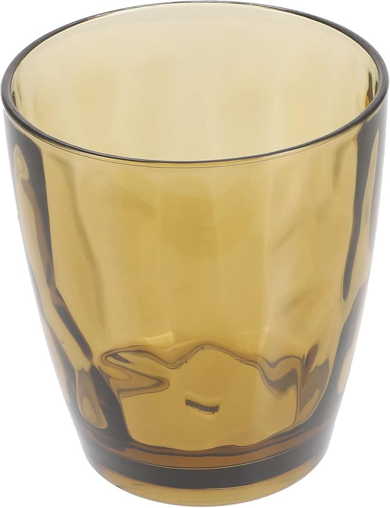 woobles Drinking Glasses Acrylic Cups Unbreakable Glasses 420ml Acrylic Tumbler Cups Reusable and Unbreakable Children Drinking Cups Tumblers Brown Drinking Glasses Cup Brown - Image 4