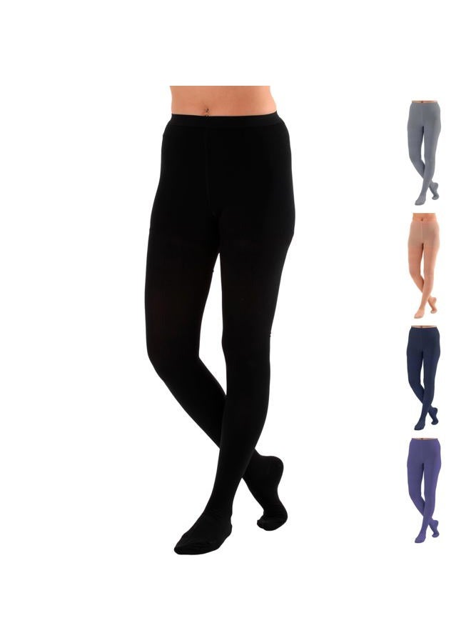 ABSOLUTE SUPPORT Opaque Graduated Compression Pantyhose, Hose Pantyhose - 20-30mmHg Graduated Medical Compression, Color Black, Size 2XL, SKU A204BL5 - Brand, Made in The USA - Image 1