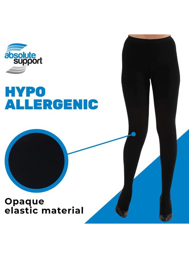 ABSOLUTE SUPPORT Opaque Graduated Compression Pantyhose, Hose Pantyhose - 20-30mmHg Graduated Medical Compression, Color Black, Size 2XL, SKU A204BL5 - Brand, Made in The USA - Image 4