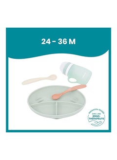 babymoov Grow Isy Silicone Feeding Set For Children Aged 24-36 Months, Bpa-Free, Ergonomic Design, Non-Slip Base, Microwave And Dishwasher Safe  - Image 4