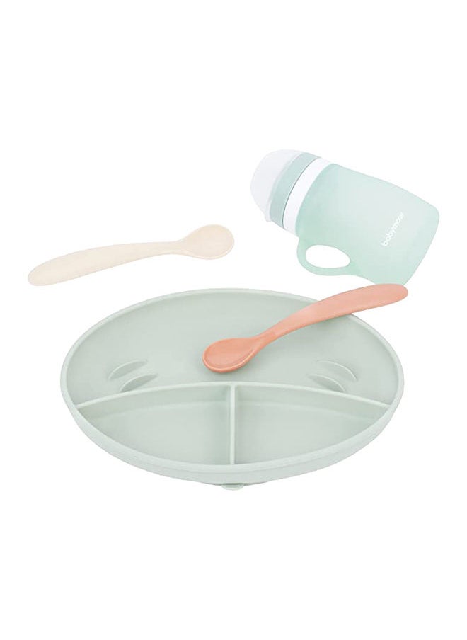 babymoov Grow Isy Silicone Feeding Set For Children Aged 24-36 Months, Bpa-Free, Ergonomic Design, Non-Slip Base, Microwave And Dishwasher Safe  - Image 1
