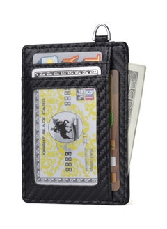 Y&D Leather Card Holder Money Clip Black  - Image 4