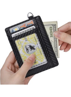 Y&D Leather Card Holder Money Clip Black  - Image 3