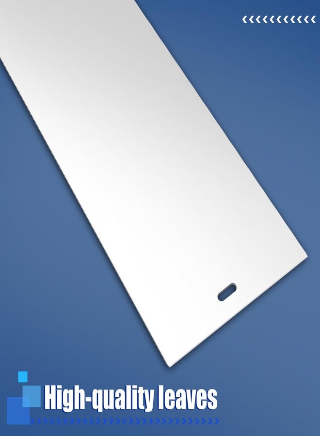 Prasacco 10 Pack White Vertical Blind Replacement Slats, Curved Smooth, 82.68" x 3.50", Easy Install, UV Resistant Vertical Window Blinds for Doors and Windows - Image 4