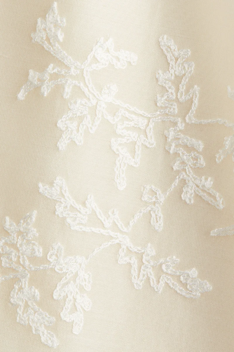 H&M Embroidered slip dress