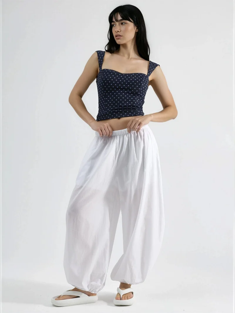 بوسيم BUSEM Elastic Waist Balloon Pants