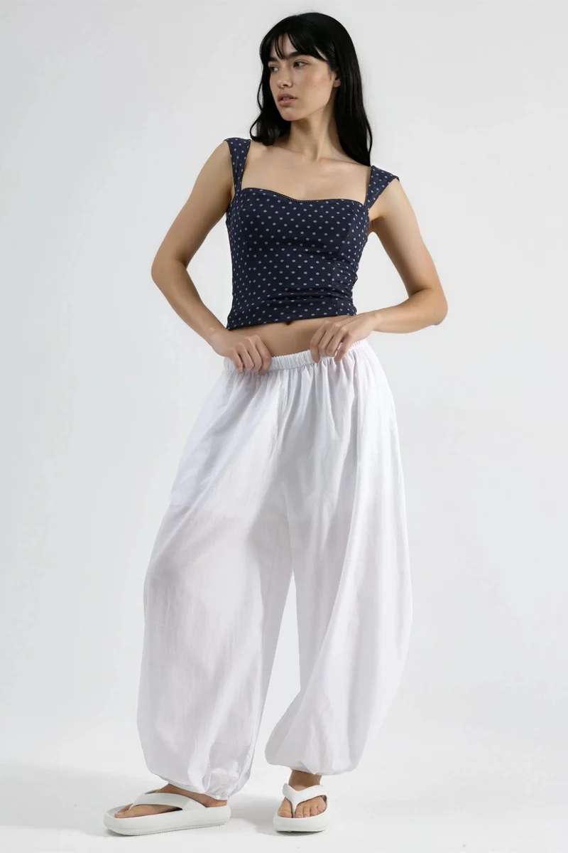 بوسيم BUSEM Elastic Waist Balloon Pants