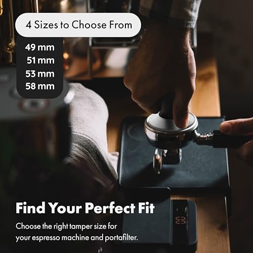 LuxHaus 58mm Espresso Tamper - Premium Barista Coffee Tamper with 100% Flat Stainless Steel Base - Image 4
