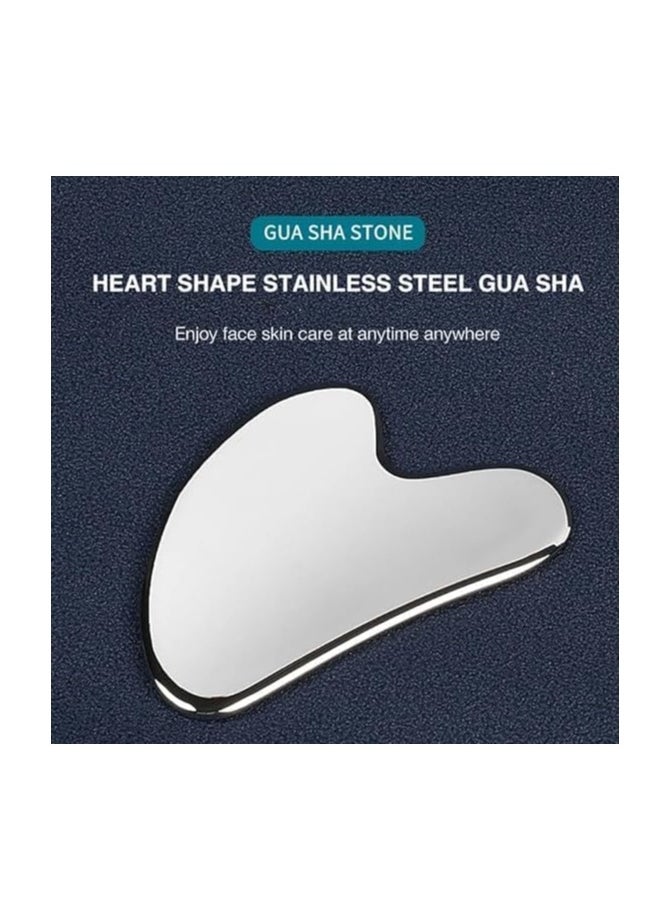 Generic - Stainless Steel Gua Sha Facial Tool, Metal Gua Sha Tools for Skin Care - Image 1