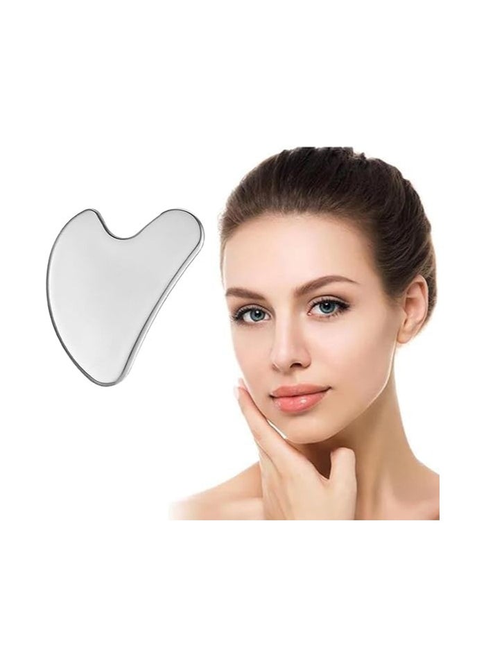 Generic - Stainless Steel Gua Sha Facial Tool, Metal Gua Sha Tools for Skin Care - Image 1
