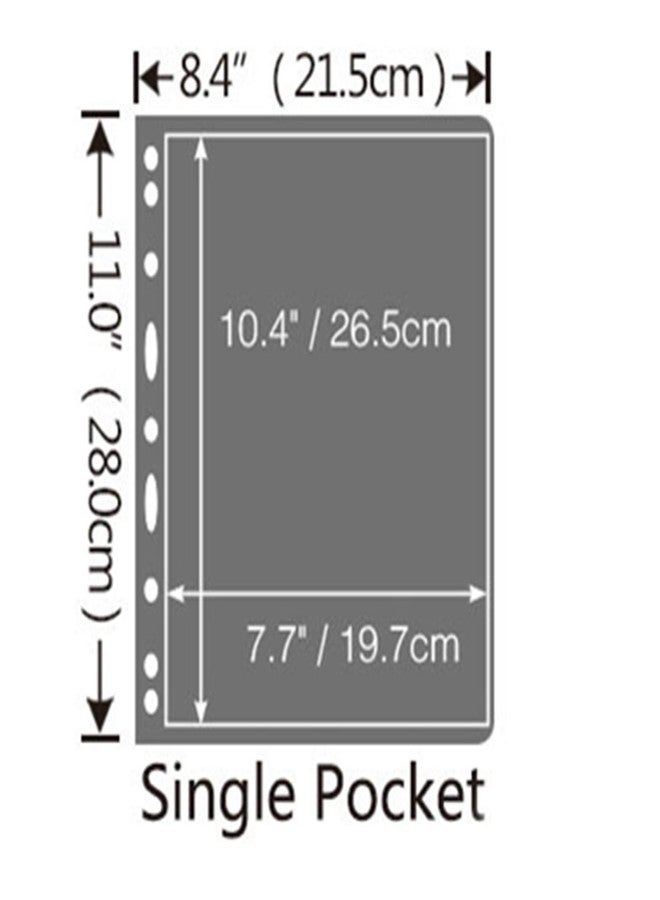 MUDOR Clear Stamp Pages for Stamp Album Binder, 1 Pocket Page for Stamp Collectors, 10 Sheets with Single Side,Professional Pack (1 pocket) - Image 2