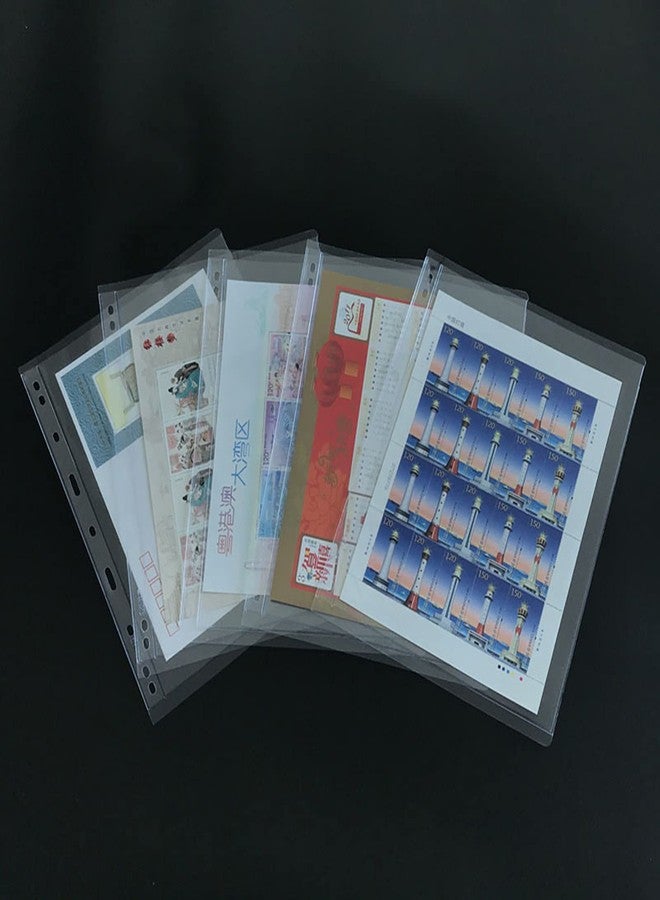 MUDOR Clear Stamp Pages for Stamp Album Binder, 1 Pocket Page for Stamp Collectors, 10 Sheets with Single Side,Professional Pack (1 pocket) - Image 3