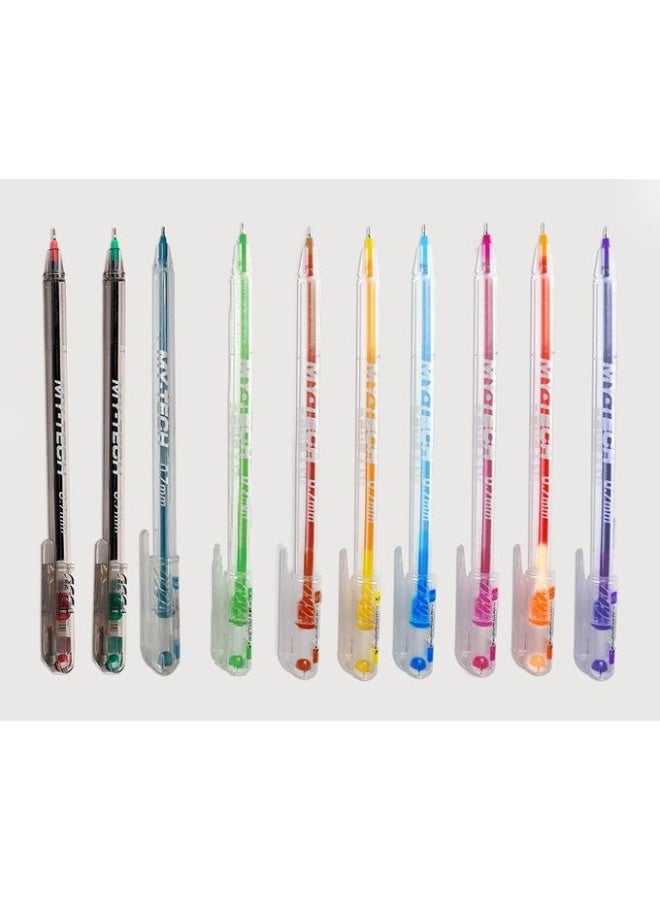 Pensan Turkish Colored Ball Point Pens (0.7mm) Set - 10 Pcs - Image 2