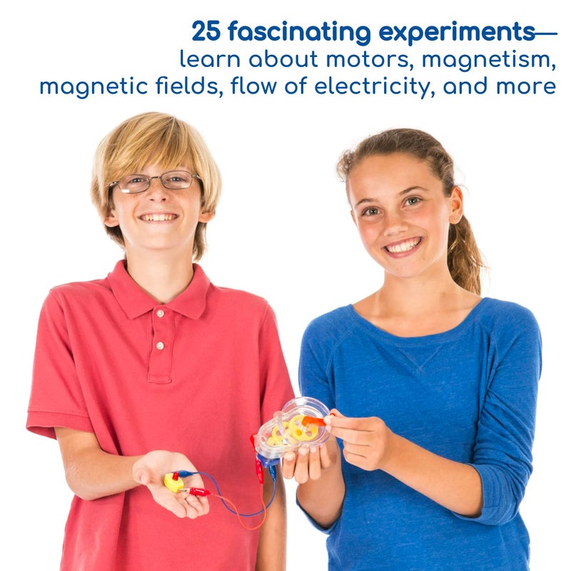 Thames & Kosmos Motors & Generators Science Kit | 25 Guided STEM Experiment Lessons | 48 Page Color Student Guide | Grades 3-6 | Ages 8+ | Play & Learn | Parents' Choice Silver Award Winner - Image 5