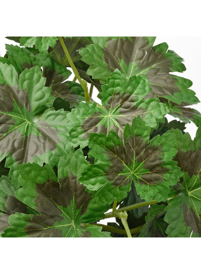 زبون نبات اصطناعي في وعاء، للاستخدام الداخلي/الخارجي، منقار طائر داكن، 9 سم - Image 3